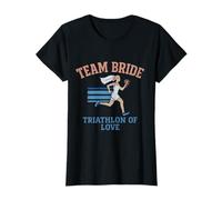 Team Bride Triathlon of Love Bridal Party Humour T-Shirt