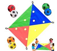 Team Building Games - Polyester 210 x 140 cm | Teamwork Interactive Toy, Hole Trap Challenging Game For Kids, Travel, Camping, School, Family Night, Birthday Party, Classroom Engagement