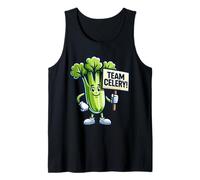 Team Céleri, Mascotte de jus de céleri, légumes amusants Débardeur
