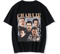 Team Charlie Swan T Shirt Billy Burke Graphic Printed Tshirts Men Cotton Short Sleeve Oversized Tee Shirt Vintage Clothing Black M