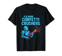 Team Confetti Crushers Knight Confetti Cannon Design T-Shirt