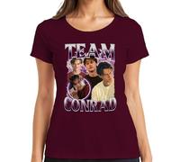 Team Conrad Fan Gift Fan Club Serienfan The Summer I Got Pretty T-shirt pour femme, bordeaux, M