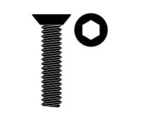 Team Corally Lot de 10 vis en acier à tête plate hexagonale M4 x 20 mm
