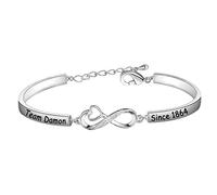 Team Damon/Stefan Since 1864 Vampire Fandom Bracelet Gift for Vampire Girls