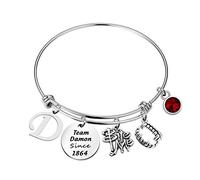 Team Damon/Stefan Since 1864 Vampire Fandom Bracelet Gift for Vampire Girls