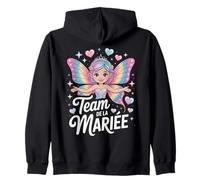Team de la Mariée Fée Papillon Arc-en-Ciel EVJF Mariage Sweat à Capuche