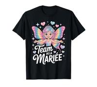 Team de la Mariée Fée Papillon Arc-en-Ciel EVJF Mariage T-Shirt
