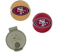 Team Effort San Francisco 49ers Hat Ball Markers NFL Clip pour Chapeau et 2 marqueurs de Balle Unisexe, Taille Unique