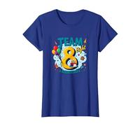 Team Eight : 8 Year Old Birthday Gift Edition T-Shirt, Femme, Bleu Royal, M