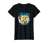 Team Eight : 8 Year Old Birthday Gift Edition T-Shirt, Femme, Noir, S