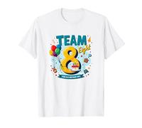 Team Eight : 8 Year Old Birthday Gift Edition T-Shirt, Homme, Blanc, 3XL