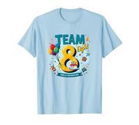 Team Eight : 8 Year Old Birthday Gift Edition T-Shirt, Homme, Bleu Céleste, M