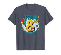 Team Eight : 8 Year Old Birthday Gift Edition T-Shirt, Homme, Bleu Chiné, XXL
