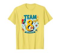 Team Eight : 8 Year Old Birthday Gift Edition T-Shirt, Homme, Citron, M