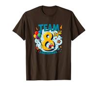 Team Eight : 8 Year Old Birthday Gift Edition T-Shirt, Homme, Marron, 3XL