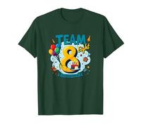 Team Eight : 8 Year Old Birthday Gift Edition T-Shirt, Homme, Vert Forêt, 3XL