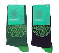 Team Football Officially Licensed Socks 2-Pack Size 7-11 Unisex Celtic FC UK 7-11 Unisex