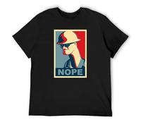 Team Ftress 2 Engineer Says Nope Cotton Tee Shirt Printed Beach Fun T Shirt Mens Black XXXL