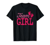 Team Girl Cute Baby Shower Gender Reveal Party T-Shirt