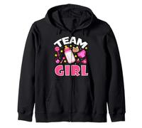 Team Girl Gender Reveal Baby Shower C'est une grossesse chez une fille Sweat à Capuche