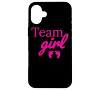 Team Girl Pink Baby Shower Gender Reveal Party Coque pour iPhone 16 Plus