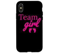 Team Girl Pink Baby Shower Gender Reveal Party Coque pour iPhone X/XS