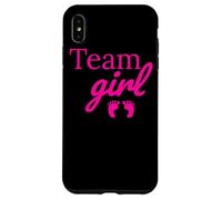 Team Girl Pink Baby Shower Gender Reveal Party Coque pour iPhone XS Max