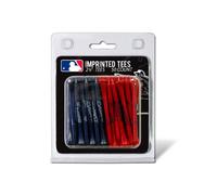 Team Golf MLB Atlanta Braves Lot de 50 Tees de Golf de 6,3 cm, Taille réglementaire, Couleurs d'équipe Multiples