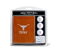 Team Golf NCAA Texas Longhorns Coffret Cadeau : Serviette de Golf brodée, 3 balles de Golf et 14 Tees de Golf réglementaires de 6 cm, Serviette à Trois Plis 40,6 x 55,9 cm et 100% Coton