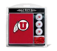 Team Golf NCAA Utah Utes Serviette de Golf brodée, 3 balles de Golf et Ensemble de Tees de Golf brodés, 3 balles de Golf et 14 Tees de Golf de 6,3 cm, Serviette à Trois Plis 40,6 x 55,9 cm, 100%