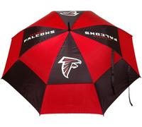 Team Golf NFL Atlanta Falcons - Parapluie de golf de 157,5 cm avec gaine de protection, design à double auvent de protection contre le vent, bouton d'ouverture automatique