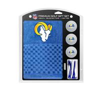 Team Golf NFL Coffret Cadeau : Serviette de Golf brodée, 3 balles de Golf et 14 Tees de Golf réglementaires de 6,4 cm, Serviette à Trois Plis 40,6 x 55,9 cm et 100% Coton