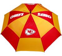 Team Golf NFL Kansas City Chiefs - Parapluie de Golf de 157,5 cm avec Gaine de Protection, Double auvent de Protection Contre Le Vent, Bouton d'ouverture Automatique