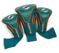 Team Golf NFL Lot de 3 couvertures de tête de Contour, Miami Dolphins