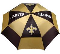 Team Golf NFL New Orleans Saints Parapluie de Golf de 157,5 cm avec Gaine de Protection, Double auvent de Protection Contre Le Vent, Bouton d'ouverture Automatique
