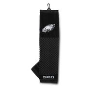 Team Golf NFL Philadelphia Eagles Serviette de Golf brodée, Motif de Brosse à Carreaux, Logo brodé