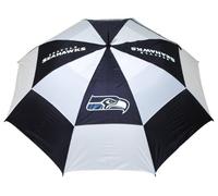 Team Golf NFL Seattle Seahawks Parapluie de Golf de 157,5 cm avec Gaine de Protection, Double auvent de Protection Contre Le Vent, Bouton d'ouverture Automatique