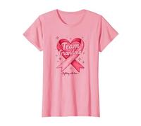 Team Grandma Toddler Soutien de Sensibilisation au Cancer du Sein T-Shirt, Femme, Rose, XXL