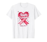 Team Grandma Toddler Soutien de Sensibilisation au Cancer du Sein T-Shirt, Homme, Blanc, XL