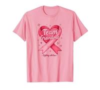 Team Grandma Toddler Soutien de Sensibilisation au Cancer du Sein T-Shirt, Homme, Rose, XL