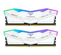 TEAMGROUP T-Force FF4D532G6000HC30DC01 Delta RGB DDR5 RAM 32 Go (2 x 16 Go) 6000 MHz PC5-48000 CL30 Compatible Intel XMP 3.0 et AMD Expo Blanc