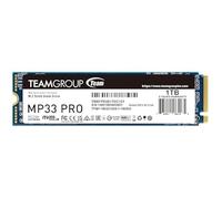 TEAMGROUP MP33 Pro 1TB SLC Cache 3D NAND TLC NVMe 1.3 PCIe Gen3x4 M.2 2280 Disque SSD Interne SSD (Vitesse de Lecture jusqu'à 3500 Mo/s) 600 TBW Compatible avec Ordinateur Portable et PC de Bureau