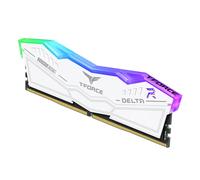 Team Group Delta White RGB DDR5 6000MHz 32GB 2x16GB CL30 Dual AMD Expo e Intel XMP Blanco