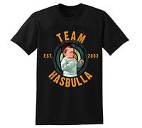 Team Hasbulla Fighting T-Shirts Casual Couple Wears Fashion Summer O-Neck Streetwears Black S Unisex 100% Cotton Short-Sleeve T-Shirts Black S
