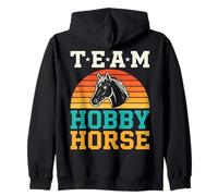 Team Hobby Horse Cheval Sunset Illustration Sweat à Capuche