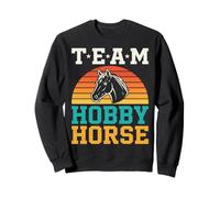 Team Hobby Horse Cheval Sunset Illustration Sweatshirt