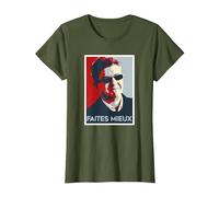 Team Jean Luc Mélenchon JLM drôle T-Shirt, Femme, Olive, M
