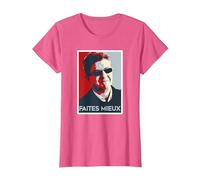 Team Jean Luc Mélenchon JLM drôle T-Shirt, Femme, Rose Chiné, XS
