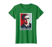 Team Jean Luc Mélenchon JLM drôle T-Shirt, Femme, Vert Kelly, XL