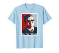 Team Jean Luc Mélenchon JLM drôle T-Shirt, Homme, Bleu Céleste, XXL